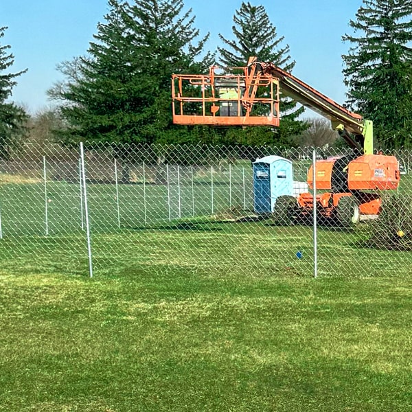 temporary chain link fences are reusable and can be disassembled and installed at a different location if needed